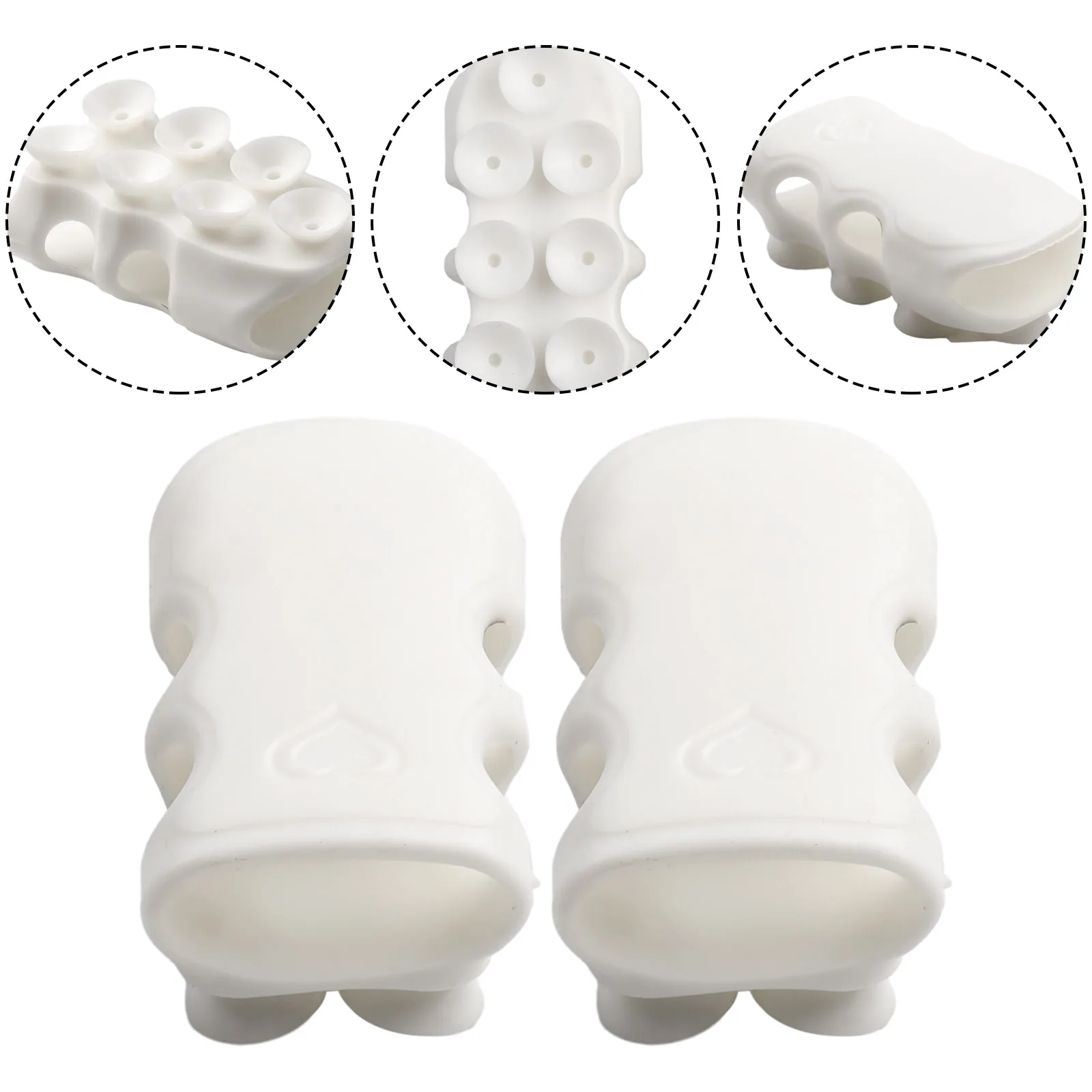With Holder Shower 1/2pcs Bracket Cup Hooks Silicone Bathroom Head Mounted Movable Rack Suction Accessories Tool - Image 5