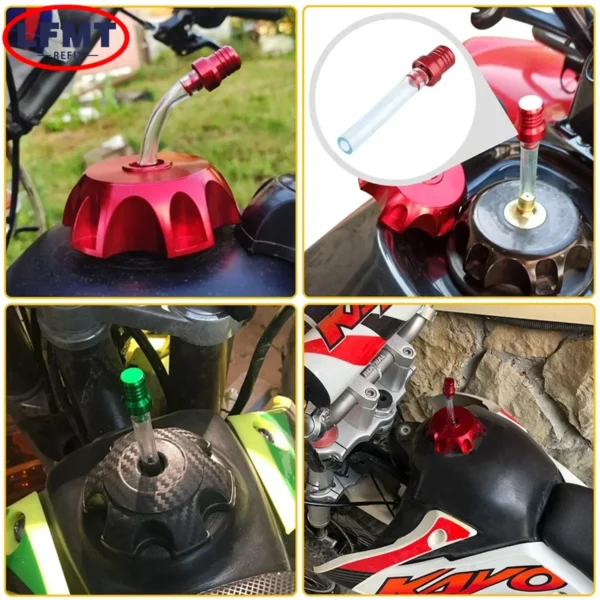 CNC Aluminum Gas Fuel Tank Cap Cover For Kayo Bse Chinese CRF TTR KLX 110 50 70 90 125 140 150 160 190CC Dirt Pit Bike ATV Parts - Image 3