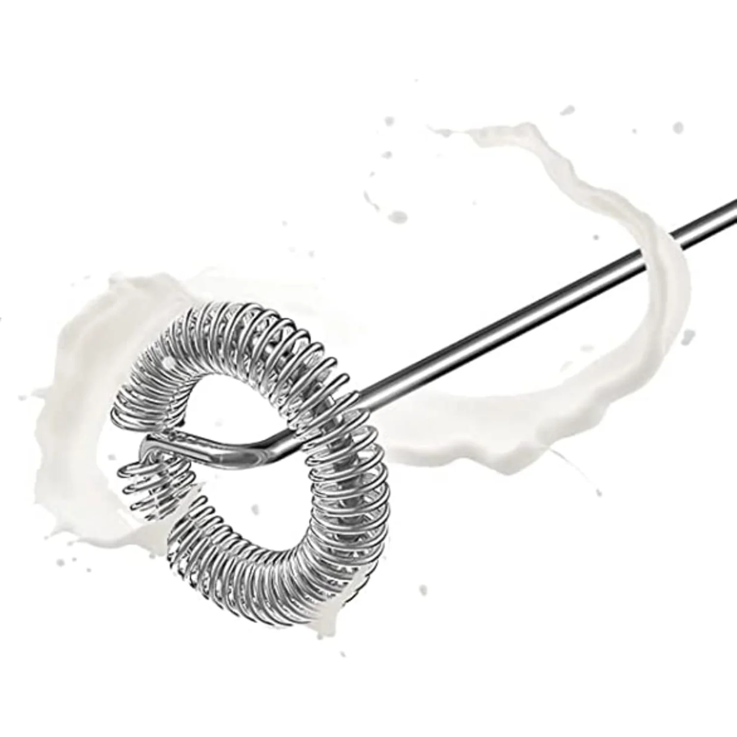 Milk Frother Stainless Steel Battery Powered Foam Maker, Whisk Drink Mixer Blender For Coffee, Frappe, Latte, Macchiato, Matcha - Image 5