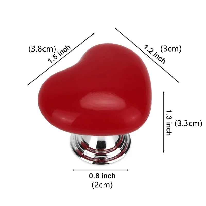 Handle Toilet Press Button Heart Shaped Press Tank Push Switch Toilet Bathing Room Decor Water Press Flush Button Home Tools - Image 5