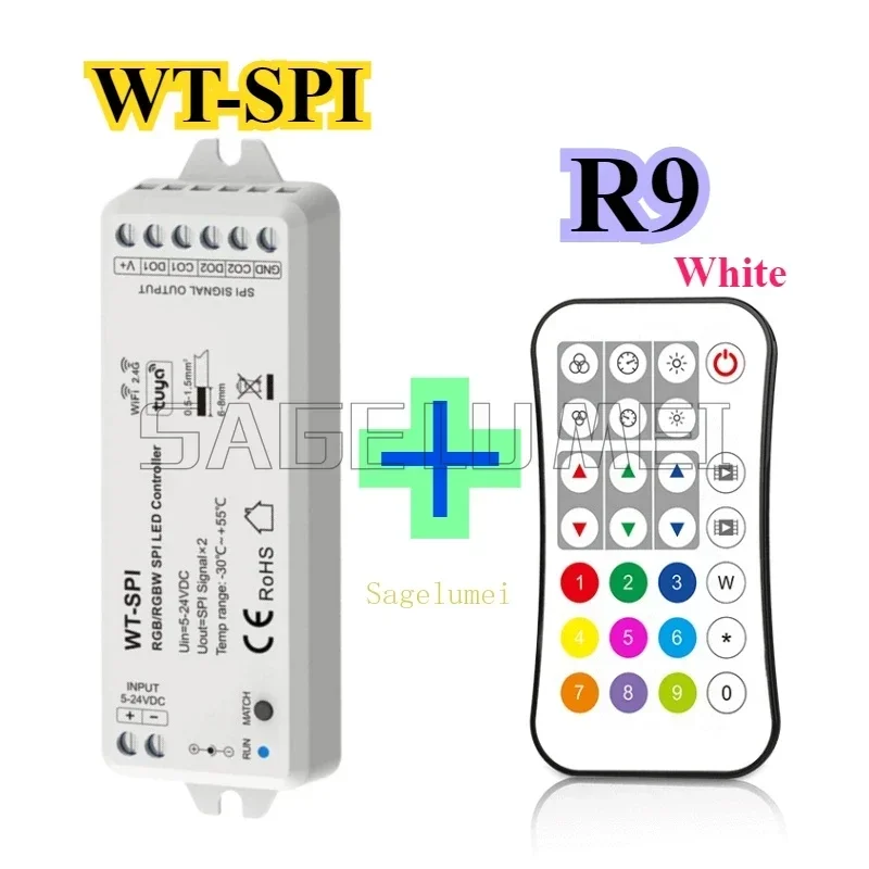 Skydance R9 WT-SPI WiFi & RF RGB/RGBW SPI LED Controller Tuya App For WS2811 WS2812 WS2815 UCS1903 Pixel LED Strip Lights5-24VDC - Image 3