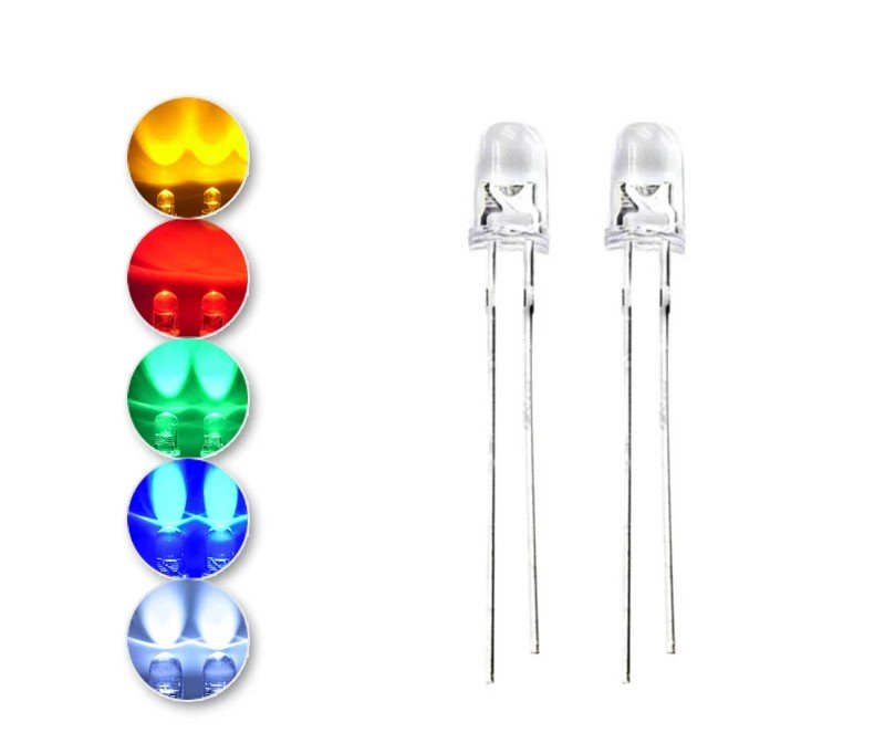 XINGLIGHT 100pcs 3mm light-emitting diode F3 high brightness direct DIP LED lamp beads white red yellow blue green orange - Image 2
