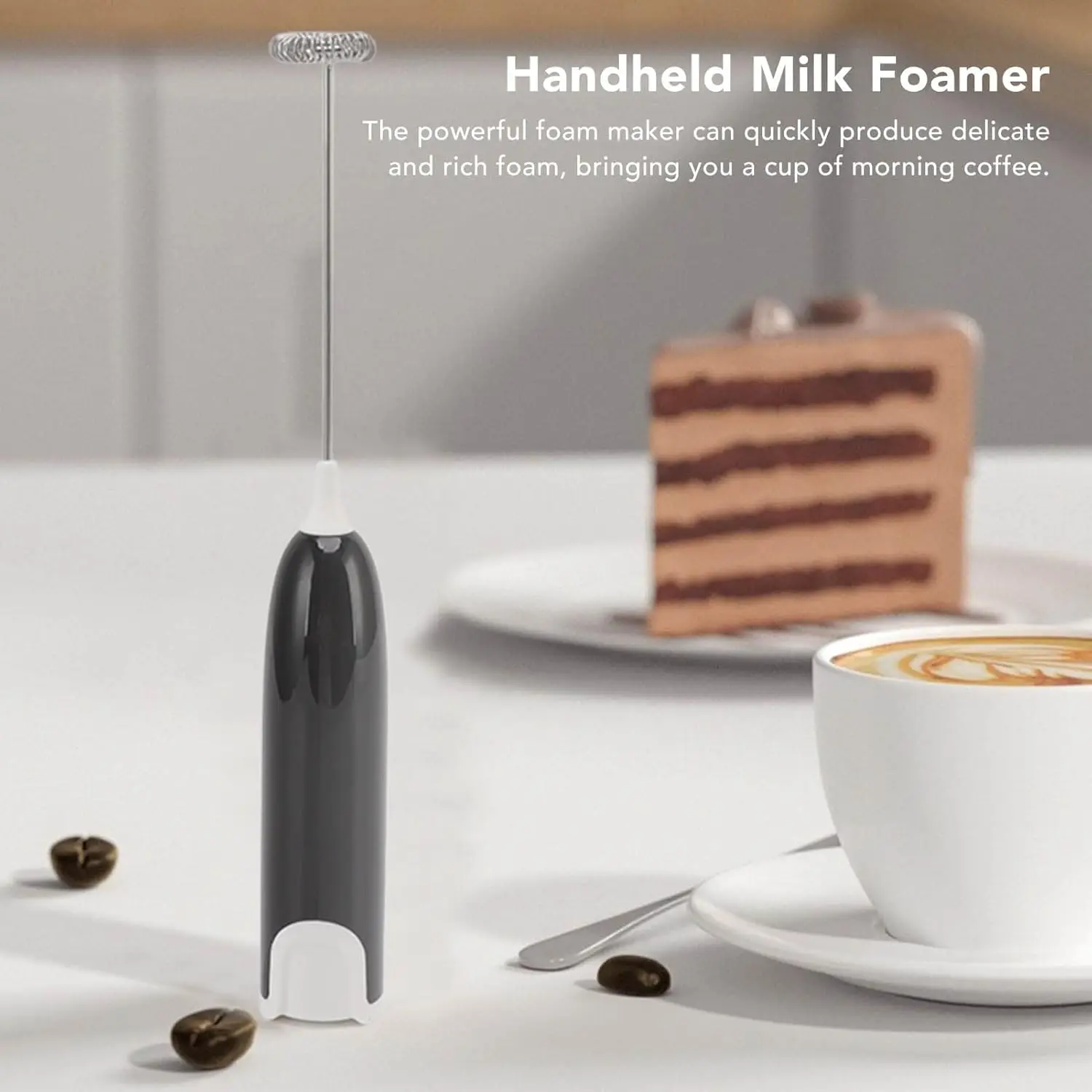 Milk Frother for Coffee, Automatic Milk Beater Foam Maker for Stirring Kitchen Drink Foamer Cappuccino, Latte, Matcha, Hot Ch - Image 4