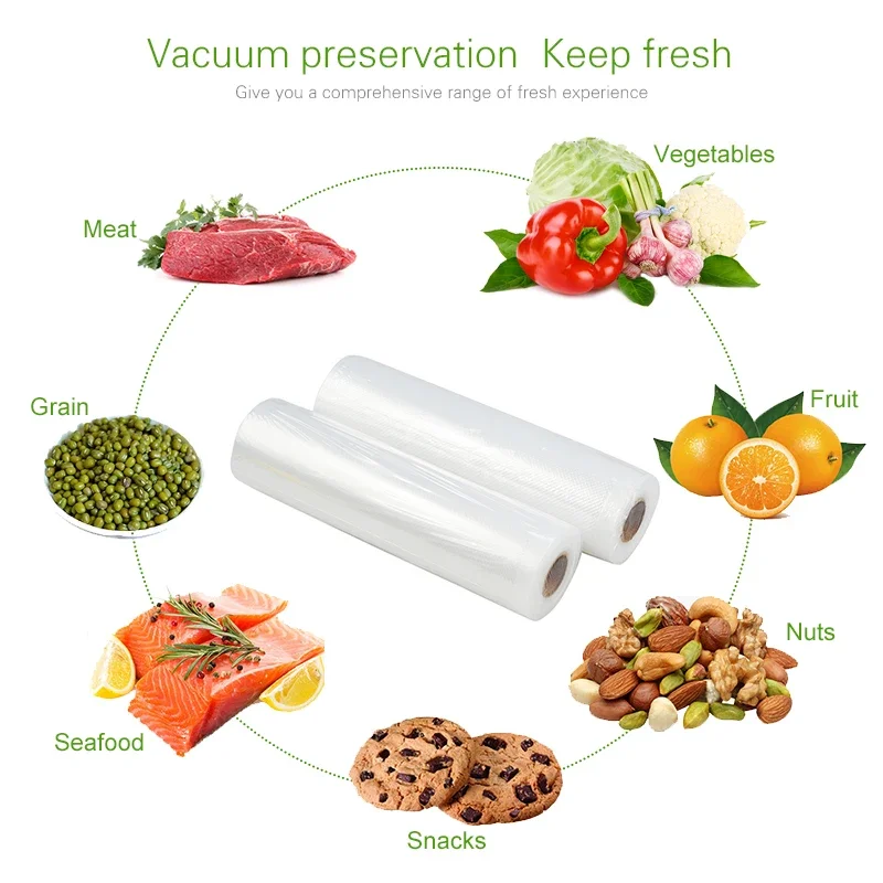 Vacuum Bag Packaging Food Vacuum Sealer Bags for Food Storage Keep Products Fresh Bag 12/17/20/25/28cm*500cm 1 Roll - Image 3