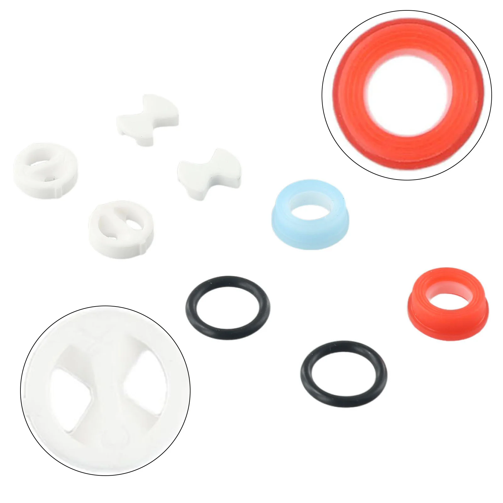 New Practical Garden Home Silicon Washer Kit Ceramic Discs Ceramic & Rubber Easy To Install For Valve Tool Valve - Image 5