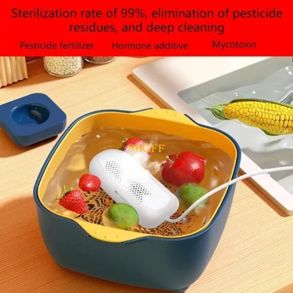 96GF Practical Fruit and Vegetable Washing Machine Portable Ultrasonic Washing Cleaner Fruit and Vegetable Cleaner - Image 4
