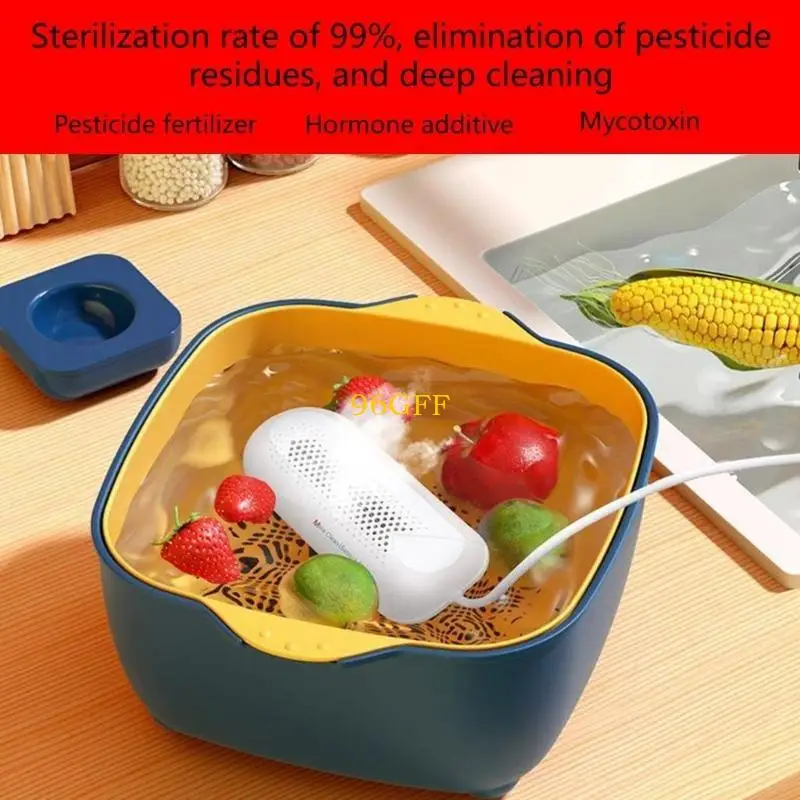96GF Practical Fruit and Vegetable Washing Machine Portable Ultrasonic Washing Cleaner Fruit and Vegetable Cleaner - Image 4