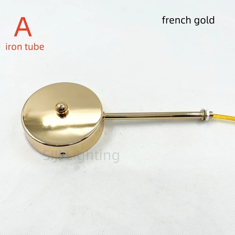 Iron Lamp Base Light Fixture Shifter Ceiling Plate with Flexible Pipe Ceiling Rose Iron Tube Lamp Positioner Interchangeable DIY - Image 4