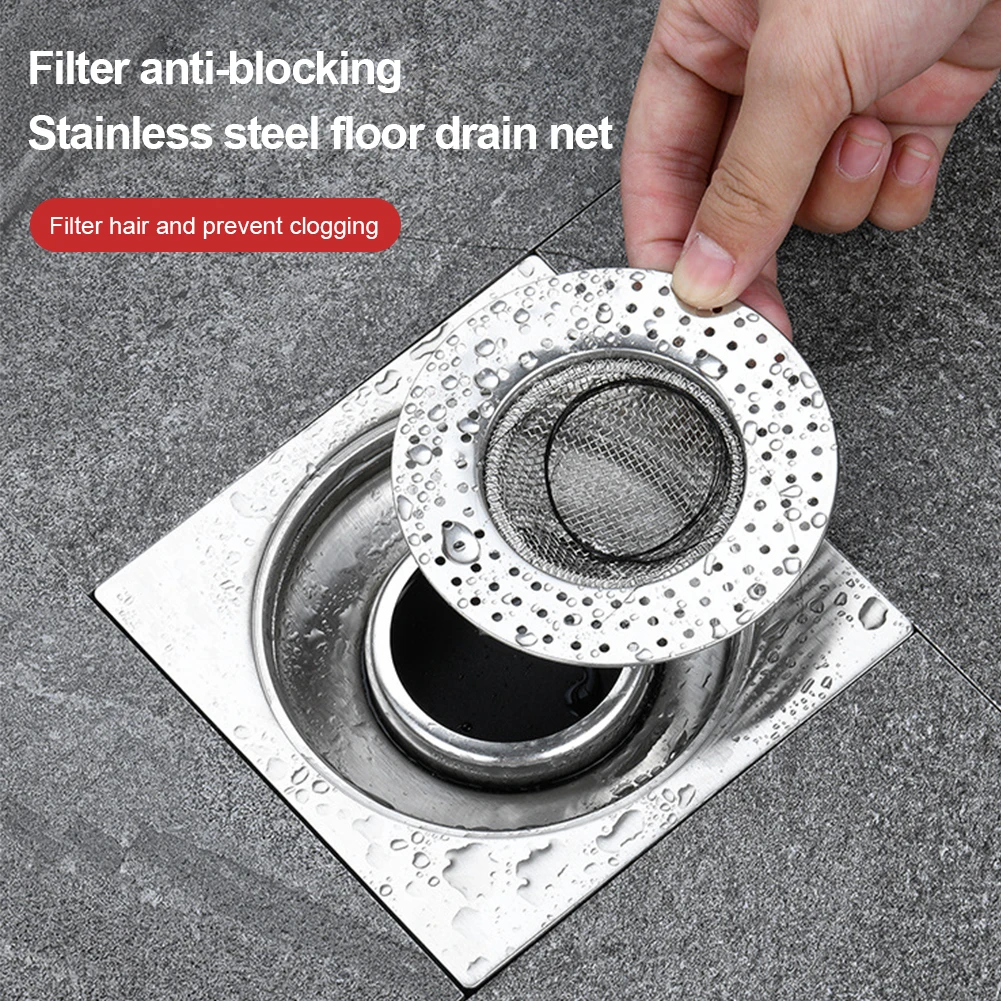 9cm Kitchen Sink Strainer Stainless Steel Sink Drain Strainer Food Catcher Tools For Kitchen Bathroom Balcony Dropshipped - Image 2