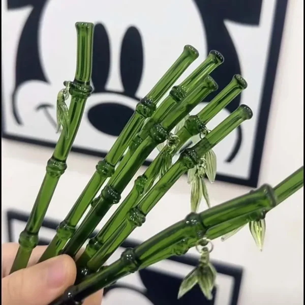 2024 New Chinese Style Green Resin Bamboo Leaf Hair Stick For Women Girls Vintage Acrylic Chopstick Hairpin Hair Accessories - Image 4