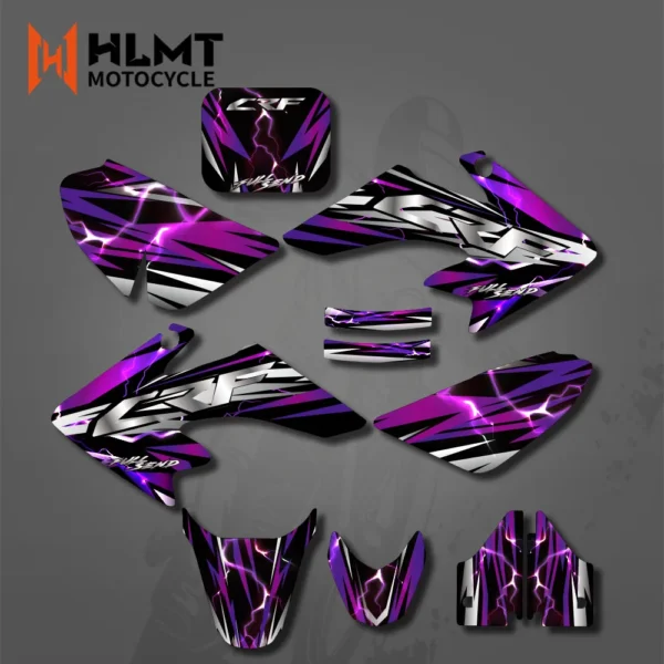 Motorcycle Stickers GRAPHICS & BACKGROUND DECAL Kits For Honda CRF50 CRF50F 2004 - 2012 2006 2007 2008 2010 2011 CRF 50 Custom - Image 2