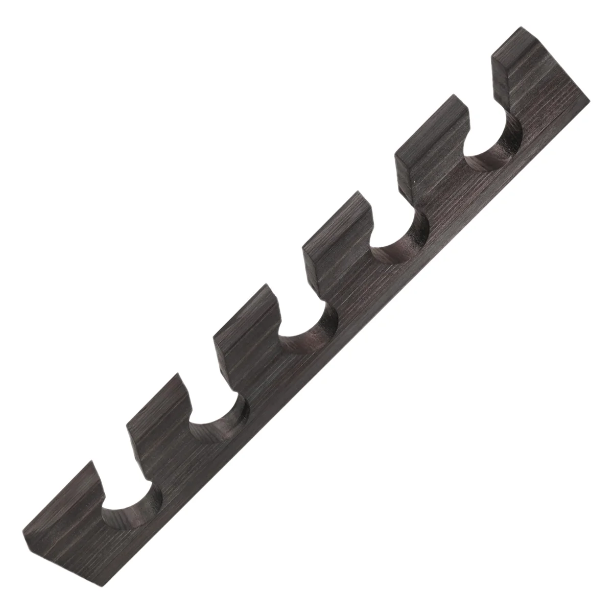 M21K Wooden Hat Hanger for Baseball Cap Home Decor Space-Saving Wooden Organizer with Display Shelf Black - Image 2