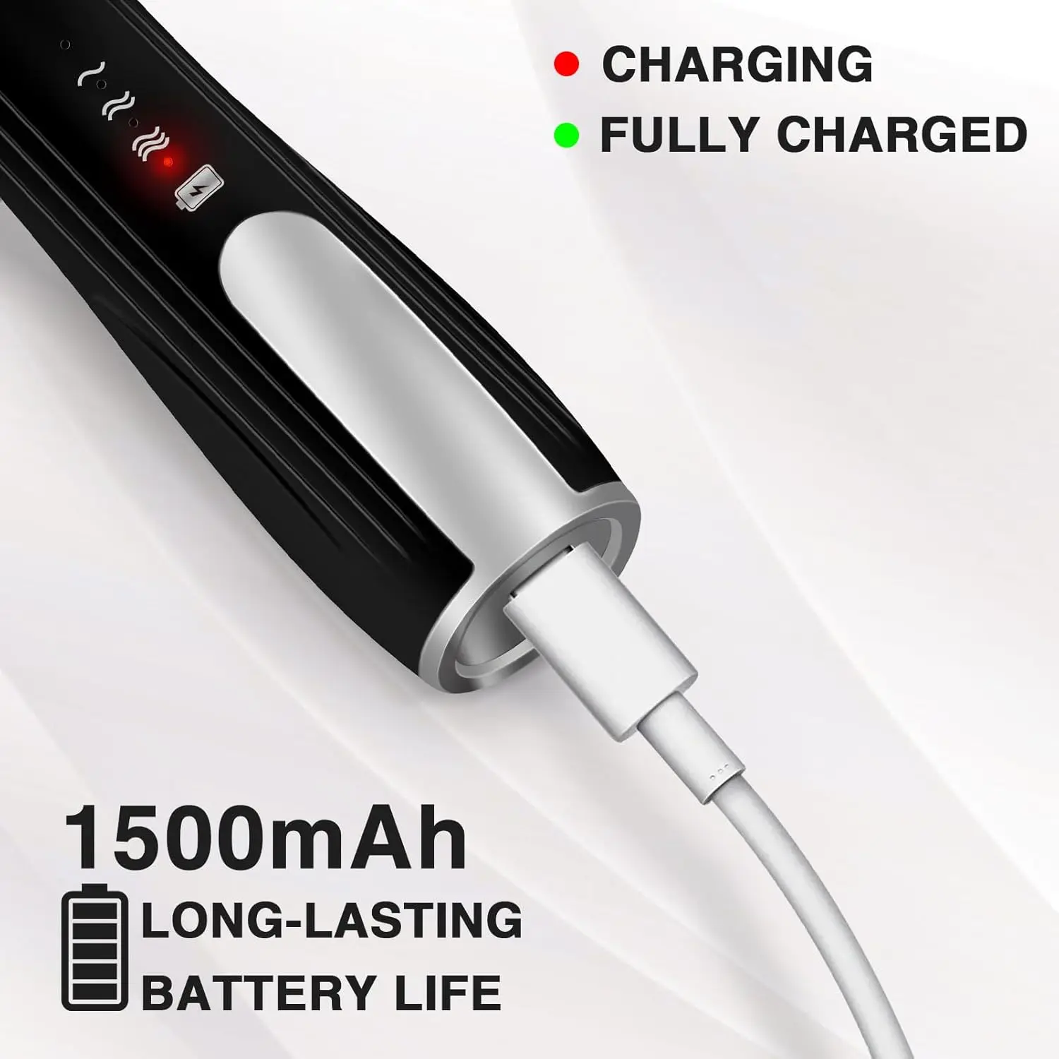 Rechargeable Milk Frother with Speeds, Powerful Whisk Drink Mixer with 2 Head for Coffee, Mini Foam Maker for Cappuccino, Frap - Image 4