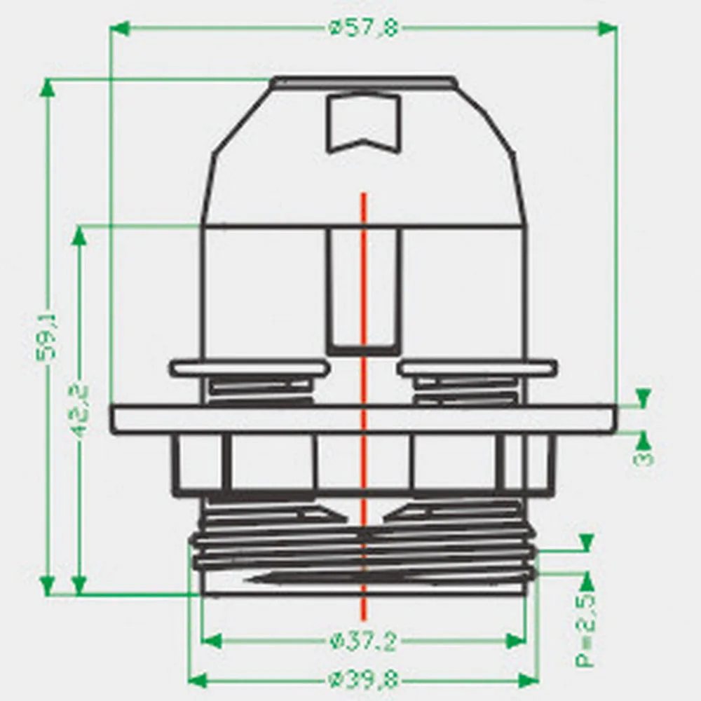 E27 Screw Base Metal Cover Lamp Holder & Ceiling Light Socket (4A 250V) - Image 14