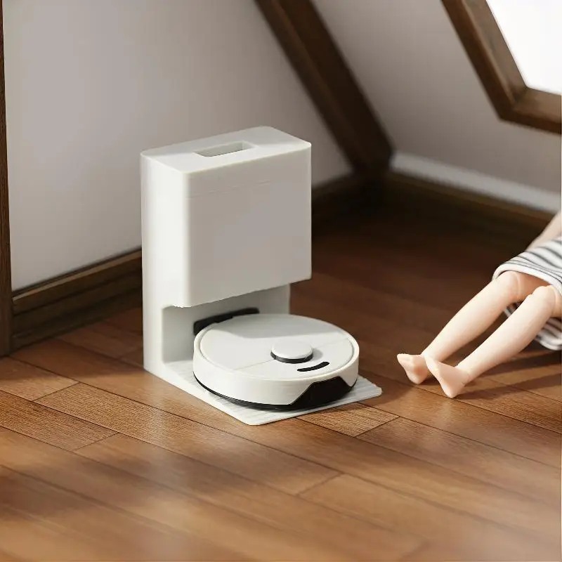 Miniature Dollhouse Vacuum Cleaner Robot 1 12 Scale Sweeper Ornament Lifelike Appliance Model Playhouse Furniture Item - Image 9