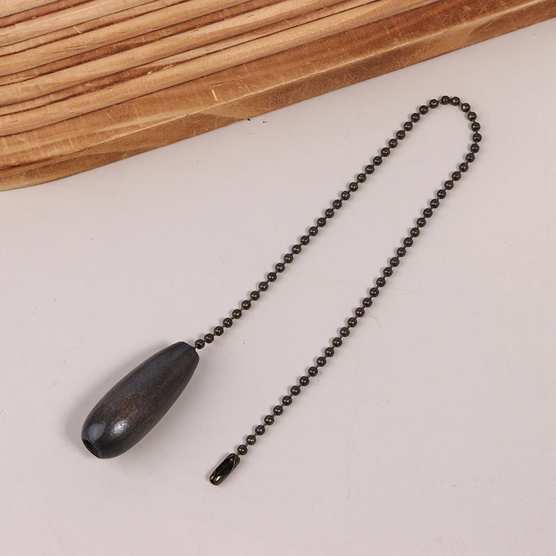 Ceiling Light Lamp Fan Decorative Chain Pull Wooden Pull Chain Pendant Rope Extension Pull Chain DIY Ceiling Fan Chain Pulls