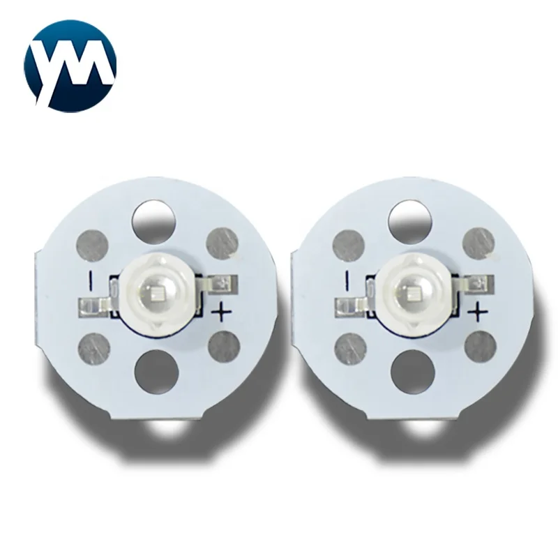 1-10pcs 3W UV Purple LED Ultraviolet Bulbs Lamp Chips 365nm 370nm 380nm 385nm 395nm 400nm 405nm 3W High Power Light - Image 4