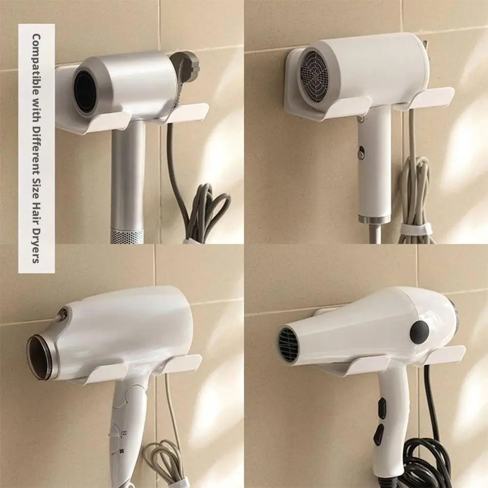 Wall Mounted Hair Dryer Holder For Bathroom Shelf Without Drilling Blow Dryer Holder Rack Organizer For Hair Dryer Organizer New - Image 6