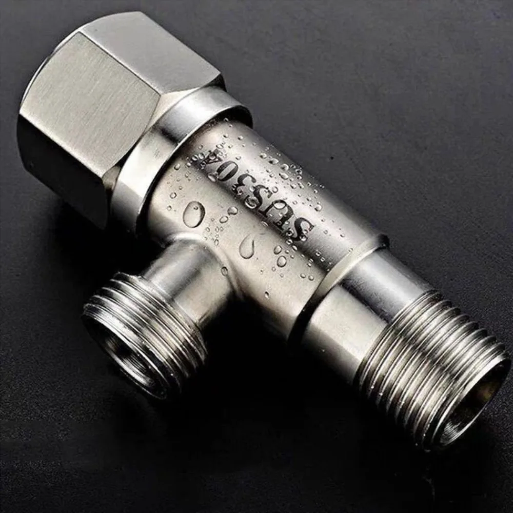 Stainless Steel Hot Cold Inlet Valve Toilet Filling Angle Valves Sink Basin Water Heater Faucet for Kitchen Bathroom Accessories