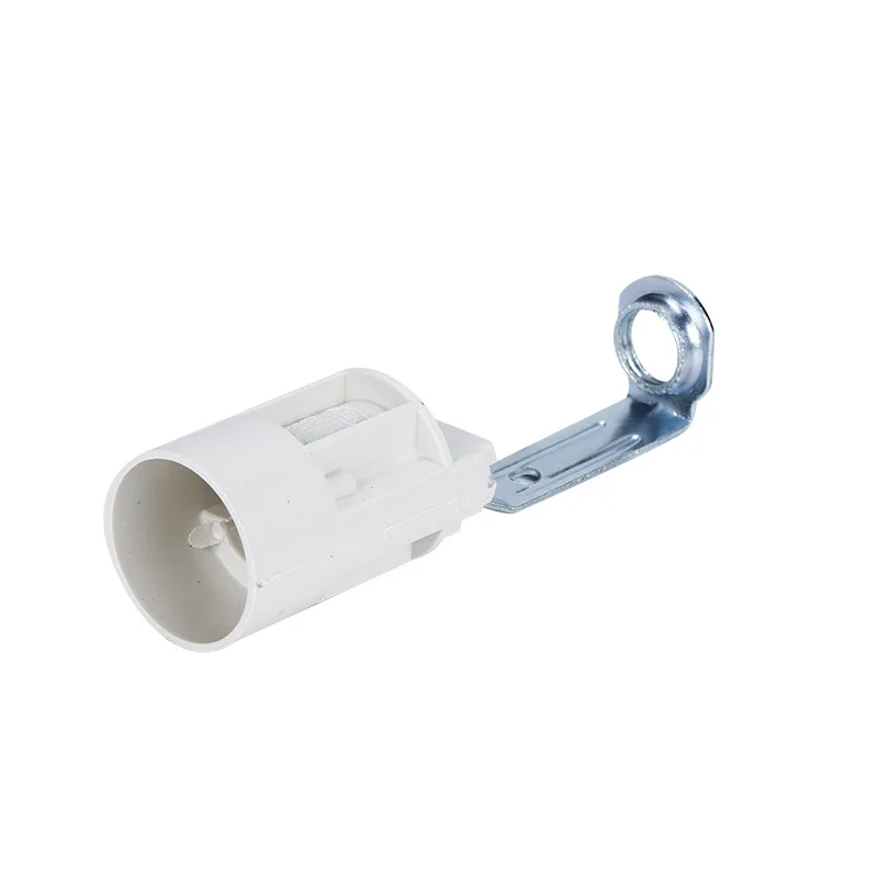 1PCS White Plastic E14 Screw Base Tall Lamp Holder Candle Style LED Bulb Socket 4A 250V - Image 2