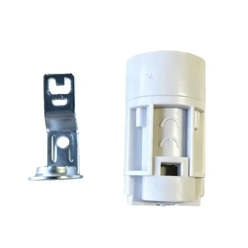 1PCS White Plastic E14 Screw Base Tall Lamp Holder Candle Style LED Bulb Socket 4A 250V - Image 6