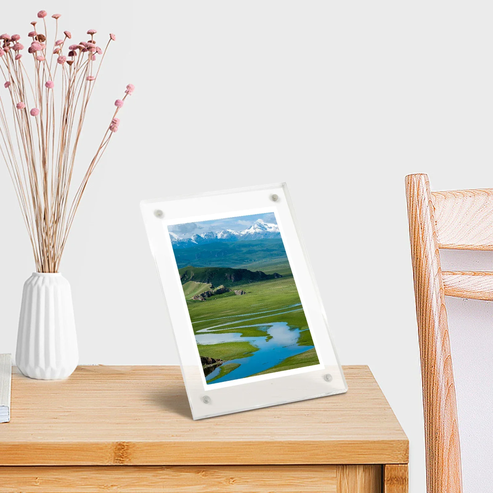 Transparent Acrylic wall photo frames Magnetic Poster Display Stand Picture Frame magnetic photo frame wall frames acrylic frame - Image 3
