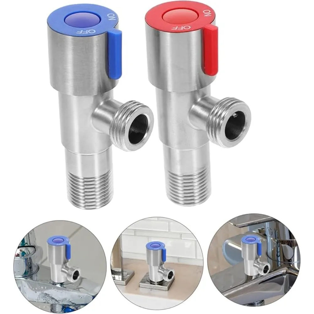 Stainless Steel Hot Cold Inlet Valve Toilet Filling Angle Valves Sink Basin Water Heater Faucet for Kitchen Bathroom Accessories - Image 2