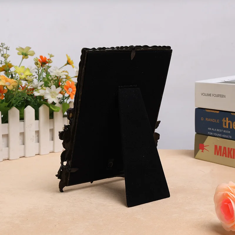 Vintage Bronze Metal Picture Frame – Decorative Rose Design, 6 or 7 Inch - Image 4