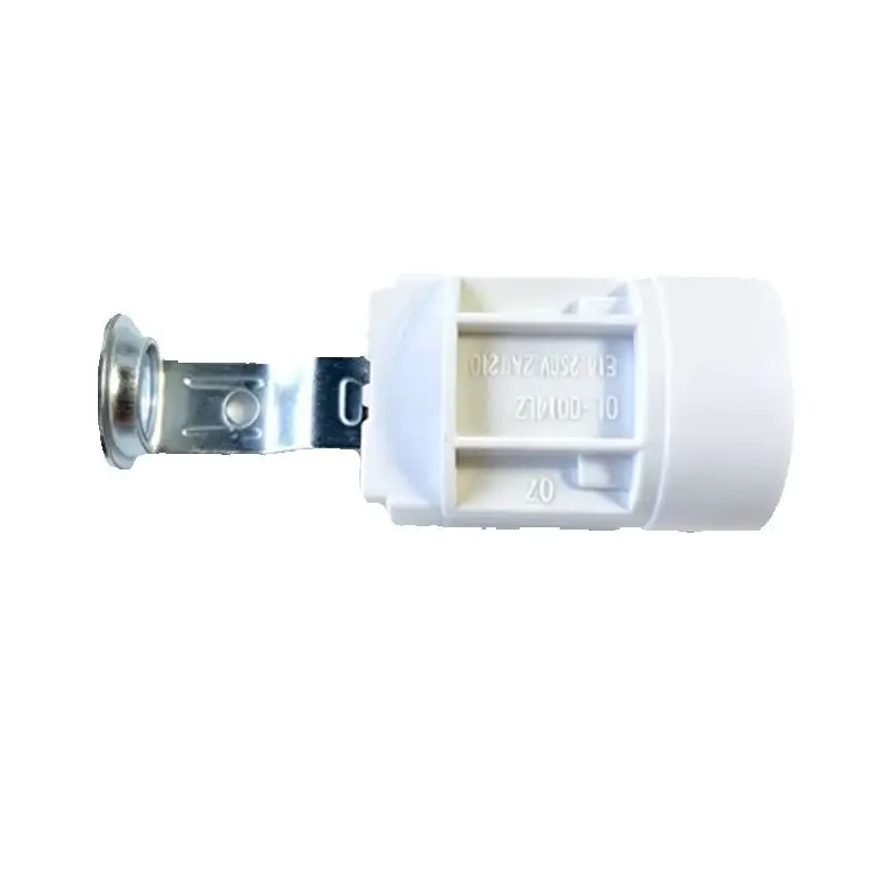 1PCS White Plastic E14 Screw Base Tall Lamp Holder Candle Style LED Bulb Socket 4A 250V