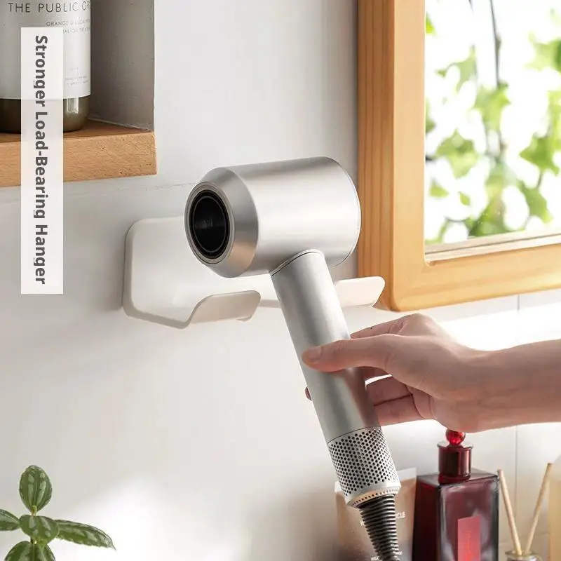 Wall Mounted Hair Dryer Holder For Bathroom Shelf Without Drilling Blow Dryer Holder Rack Organizer For Hair Dryer Organizer New - Image 4