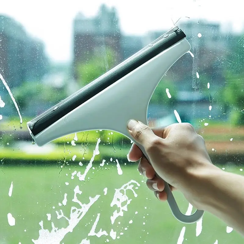 Hand‑held Window Squeegee, Household Glass Wiper Shower Mirror Water Remover Cleaning Tool