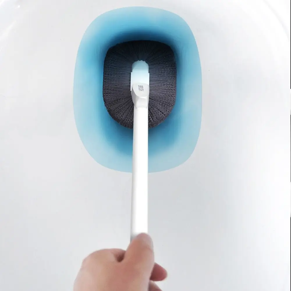 Long Handle Household Toilet Brush Wall Mounted Quick Drying Bent Head Corner Gap Brush Bathroom Cleaning Tools - Image 6