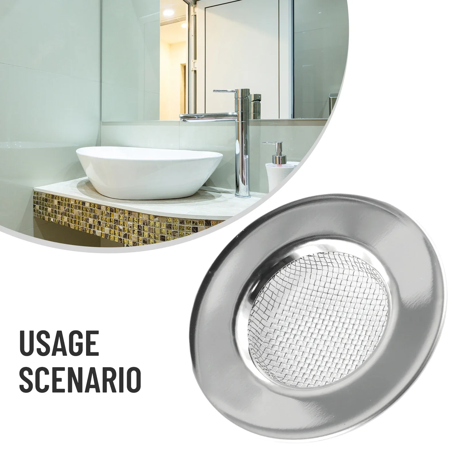 Accessories Set Hair Drain Catcher Bathtub Hair Catcher Stopper Drain Stopper Metal Shower Drain Easy To Clean - Image 2