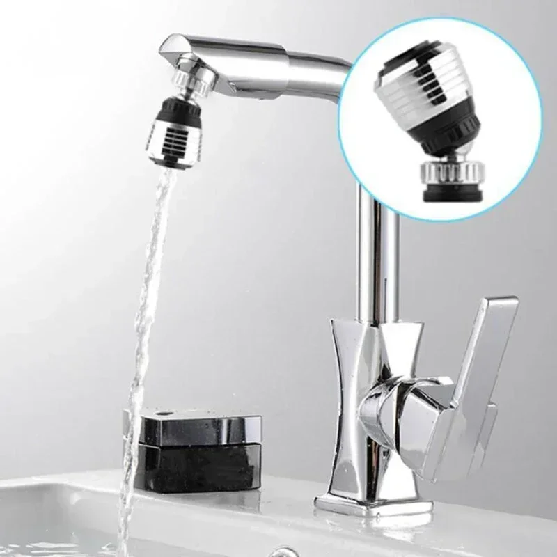 Faucet Splash Nozzle Rotate Swivel Water Saving Tap Kitchen Water Saver ABS Chrome Home Improvement Plumbing Fixtures - Image 3